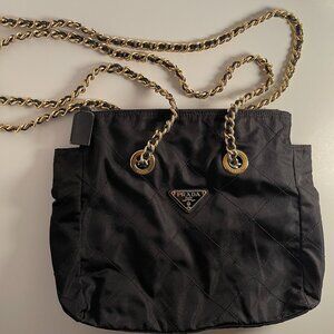 Vintage Prada Nylon bag with chain strap